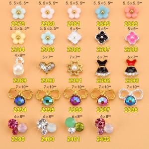 Quality Hot NEW Wholesale Alloy Jewelry 3D Nail Art Jewelry Nail rhinestones Sticker Supplier Number ML2379-2402 wholesale
