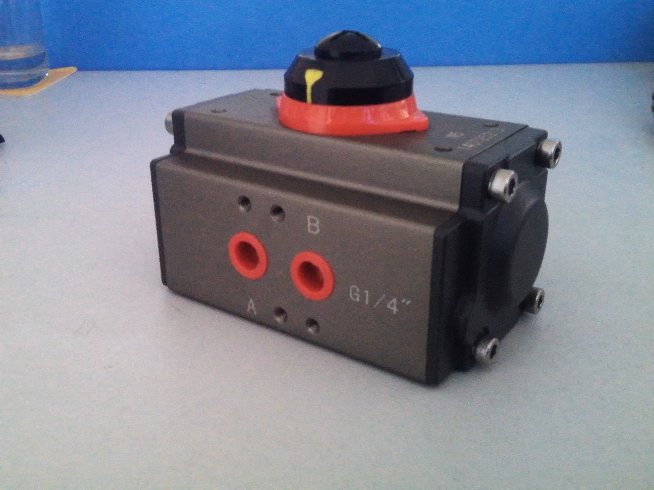 GTAT series rack and pinion pneumatic rotary actuator for ball valve butterfly valve