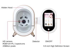 Quality Beauty Salon Skin Analysis Machine RGB UV PL 12 Skin Problems Including wholesale