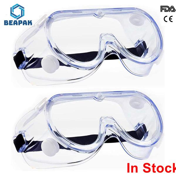 Eye Protective Medical Clear Goggle , Disposable Safety Goggles Anti Chemical