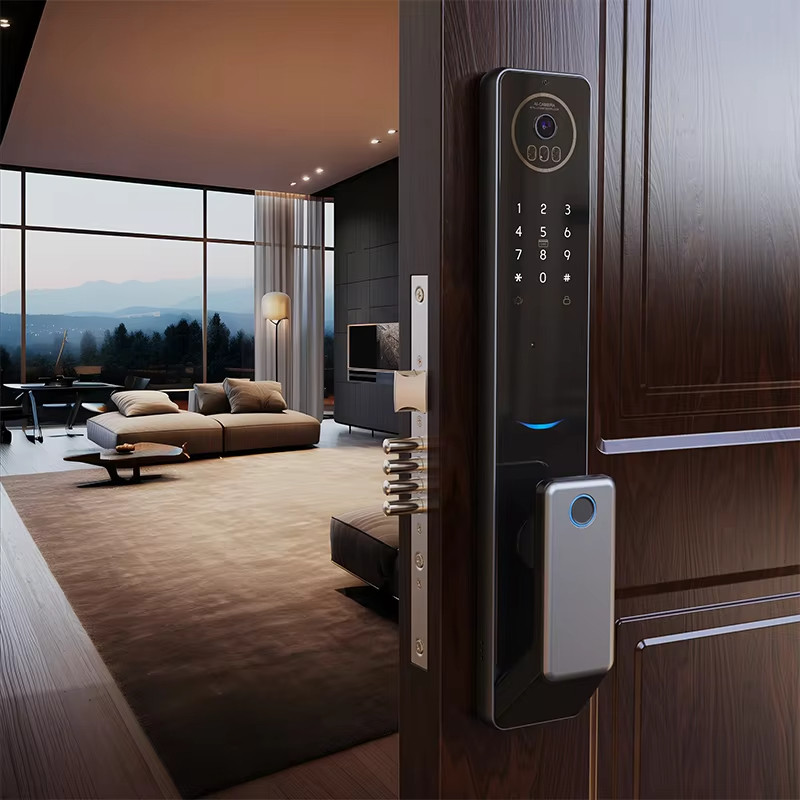 Fireproof Face Fingerprint Lock 35mm - 55mm Touch Camera Lock