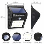 RoHS Garden Wireless Outdoor LED Solar Lights 2 Years Warranty