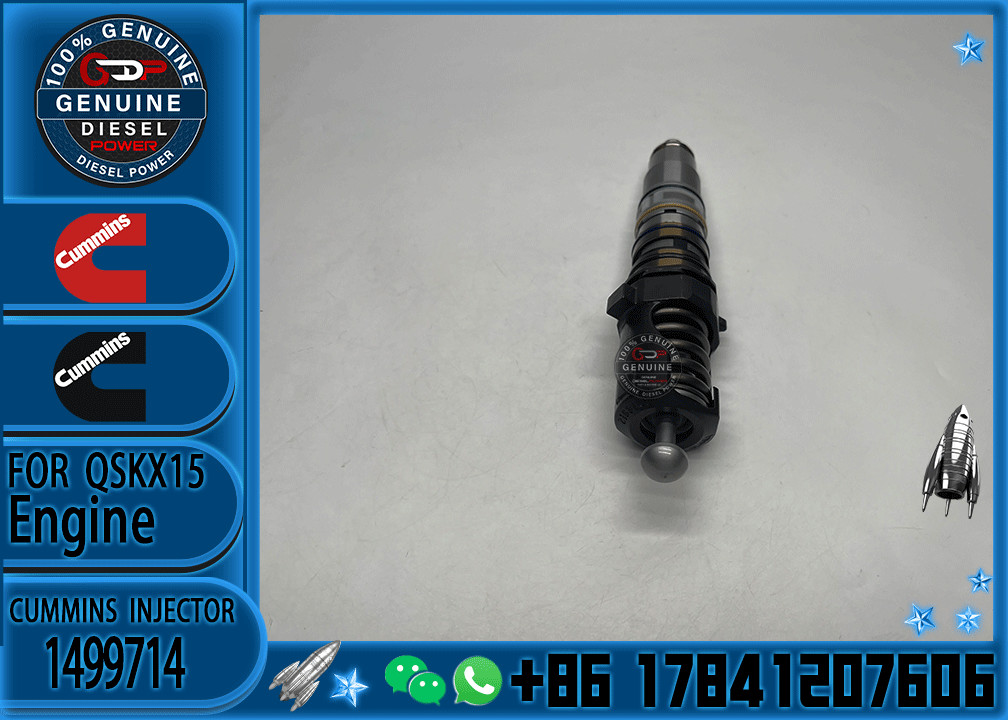 Isx15 Qsx15 X15 Engine Diesel rail Fuel Injector 1499714 1464994 1521977 1511696 1529790 for C-UMMINS engine