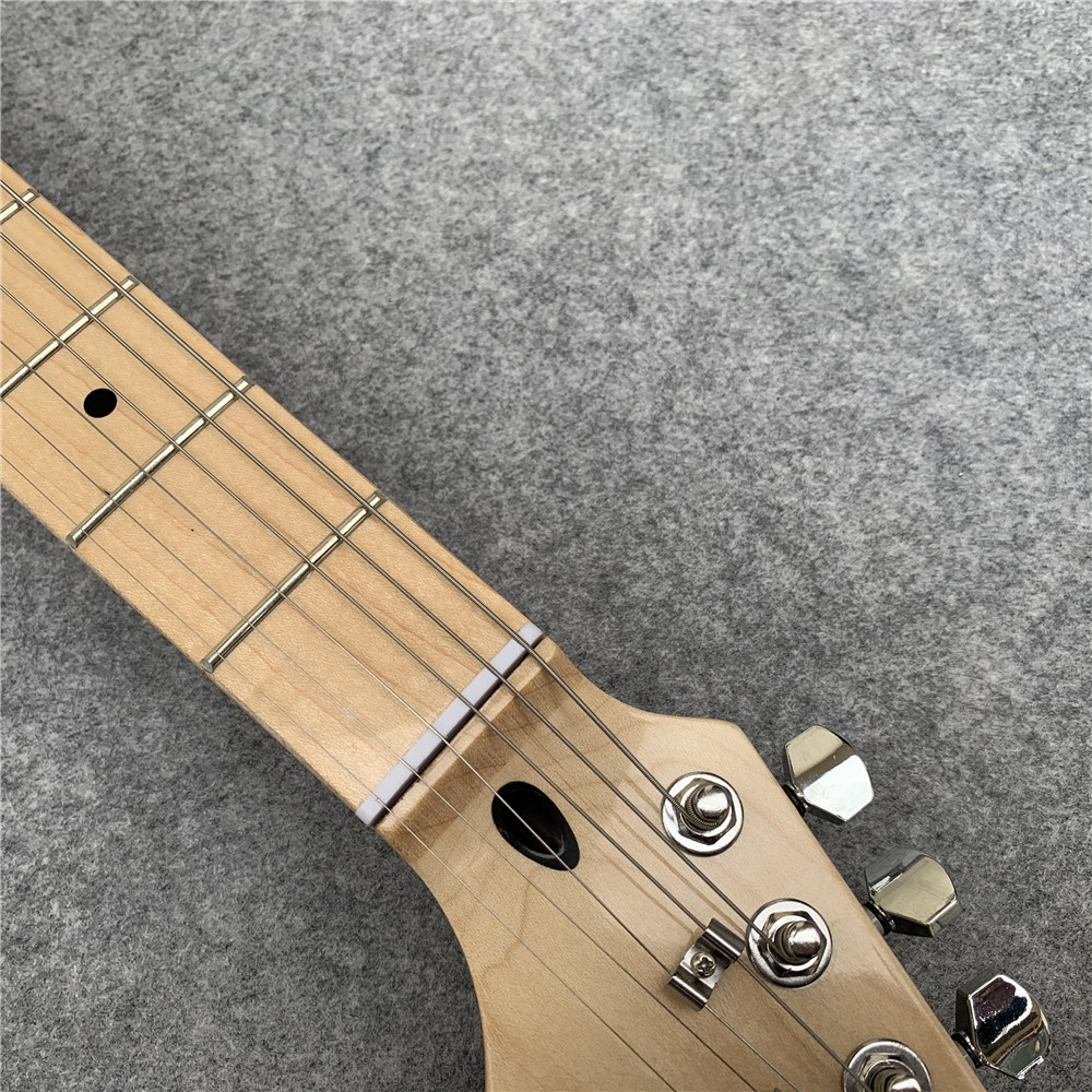 High Quality blue and white porcelain electric guitar white guitar birthday present free shipping
