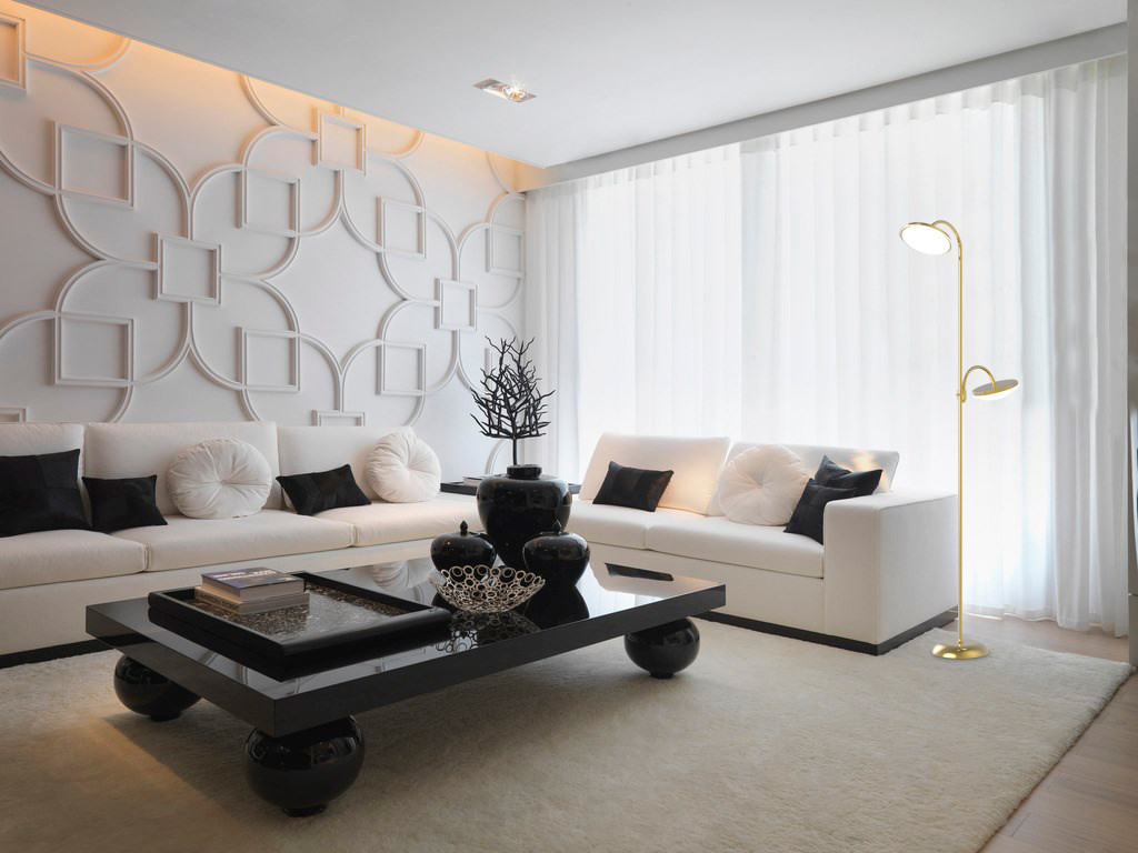 2018 Modern Floor Lamps With Led Reading Light For Living Room
