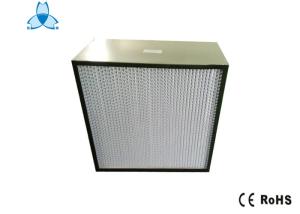 Quality Professional Deep Pleated H13 Hepa Air Filter 0.3 Um Paper Foil For Clean Room wholesale