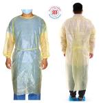 EN14126 PP PE Medical Isolation Gowns Personal Protective Hospital Isolation