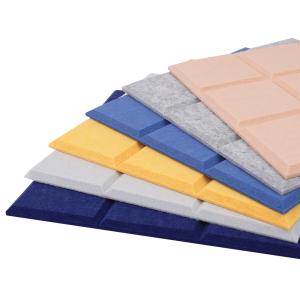 Quality Wall Decorative Carved Polyester Acoustic Panels Sound Insulation Board wholesale