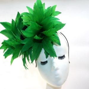 Quality Thanksgiving Occasion Goose Green Feather Headpiece DHL FEDEX UPS Shipping wholesale