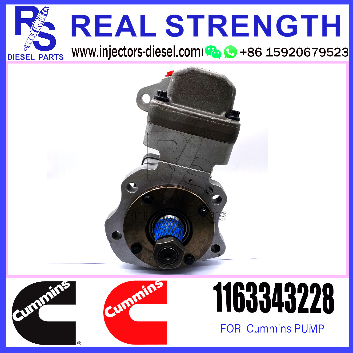 Diesel Fuel Common Rail Injecrtion Pump 1163343228 For Cummins Engine