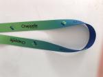 Logo Printing Polyester Heated Transfer Lanyard / Dye Sublimated Lanyards Eco