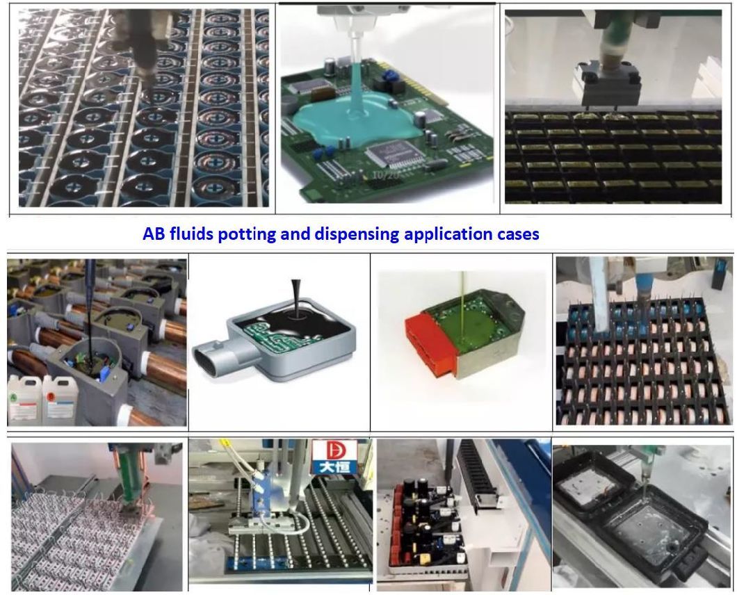 Automatic Glue Epoxy Potting Machine Dispenser Glue Machine Gluing Machine for High Abrasive Material