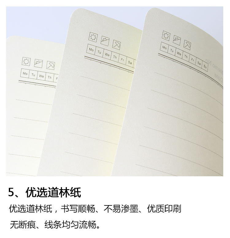 Gift Box Stationary Set With A5 Notebook And Pen In Leather Cover For Business Planning