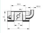 Bright Chrome Window Door Hinges Commercial Adjustable Waterproof