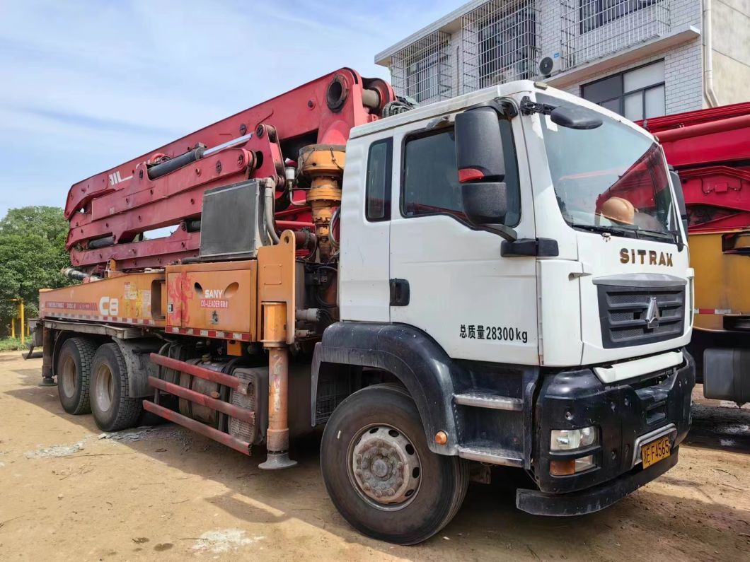 2014 Sy 38m Concrete Boom Pump Machine Equipment Used Concrete Pump Truck