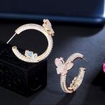 Fashion Trendy Butterfly Earring for Women Wedding Cute Butterfly Earring