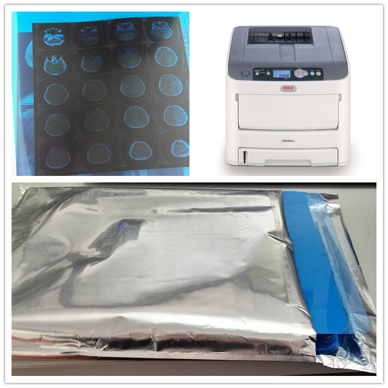 210 Micron Thickness Blue Sensitive Film X Ray Image For Inkjet Dry PET Printing A4