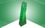 Custom Green Cardboard Free Standing Display Units For Promoting Books