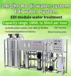 Electrodeionization Edi Module Water Treatment 1000L/Hour UPVC Material