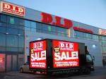 100 Degree P8 5500CD/M2 SMD2727 Trailer Mounted Led Signs