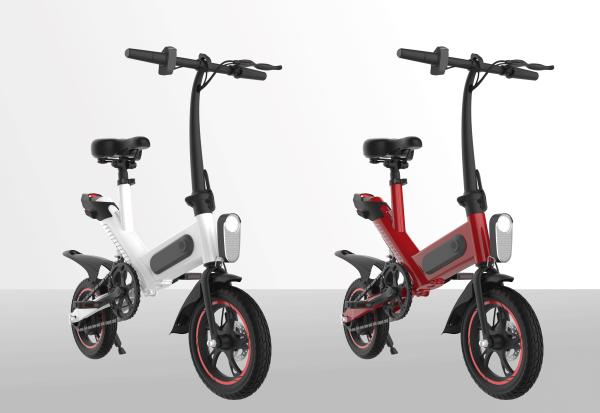 350W Selectric Folding Bike Lightweight High Carbon Steel Long - Distance