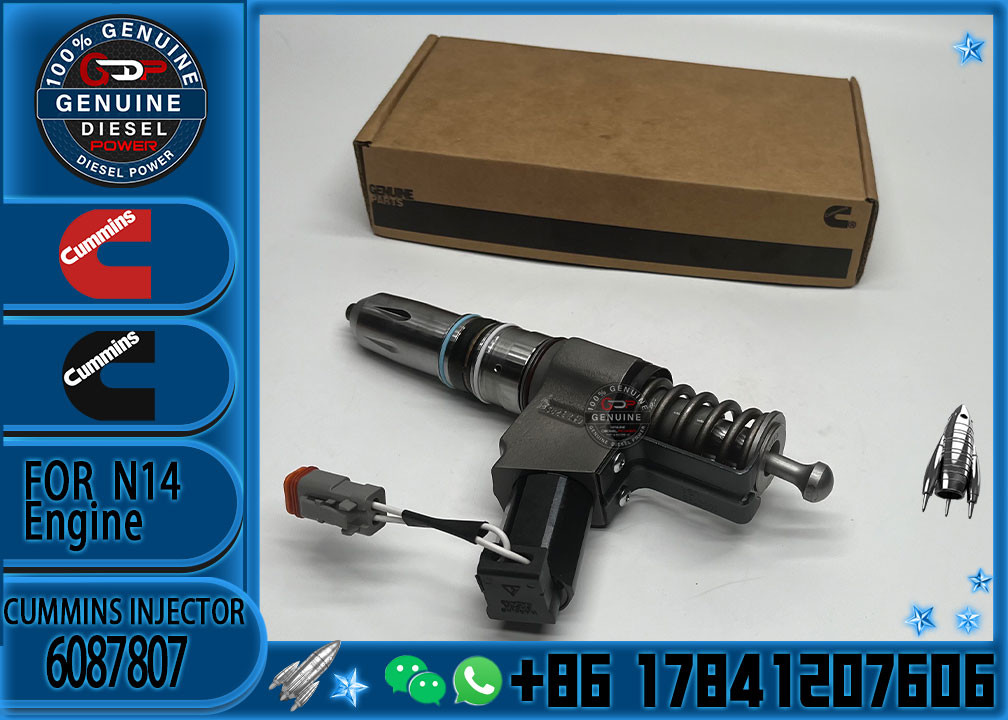 New Common Rail Diesel Fuel Injector 4307516 6087807 3080931F For Cummins QSN14 N14