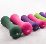 Bone Shaped Impregnated Dumbbells Women'S Rubber Covered Dumbbells Athlete