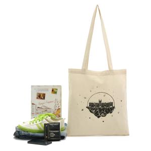China Custom Handle Natural Grocery Canvas Cotton Tote Bags on sale