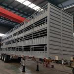 Convenient Fence Stake Semi Trailer for Livestock Transport Capacity 40cows/200