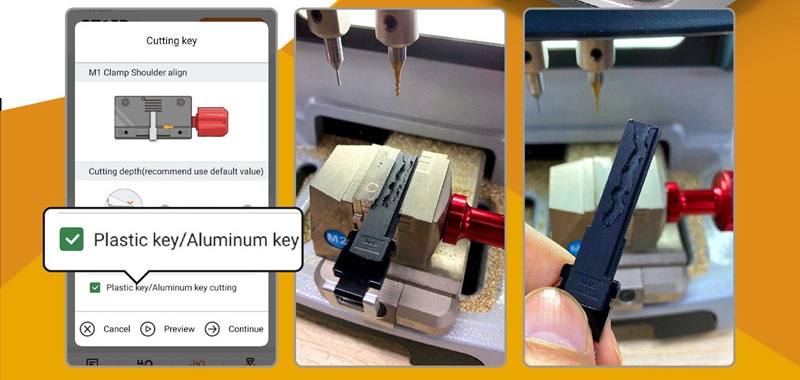 Xhorse Dolphin XP005 Key Cutting Machine V1.7.0 Works on Phone Application Via Bluetooth compatible