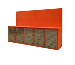 Quality Car Repair Workshop 30 Drawer Tool Cabinet Heavy Duty Metal Workbench with 10ft Length wholesale