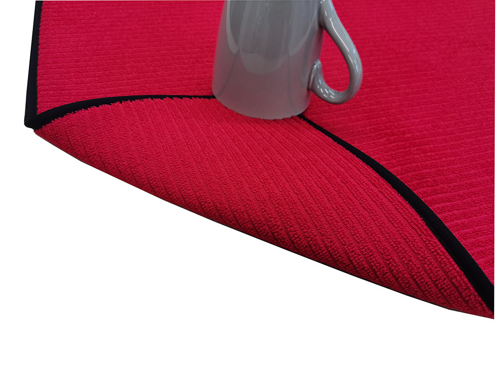 Absorbent Reversible XL Microfiber Dish Drying Mat For Kitchen 18 X 24 Inch