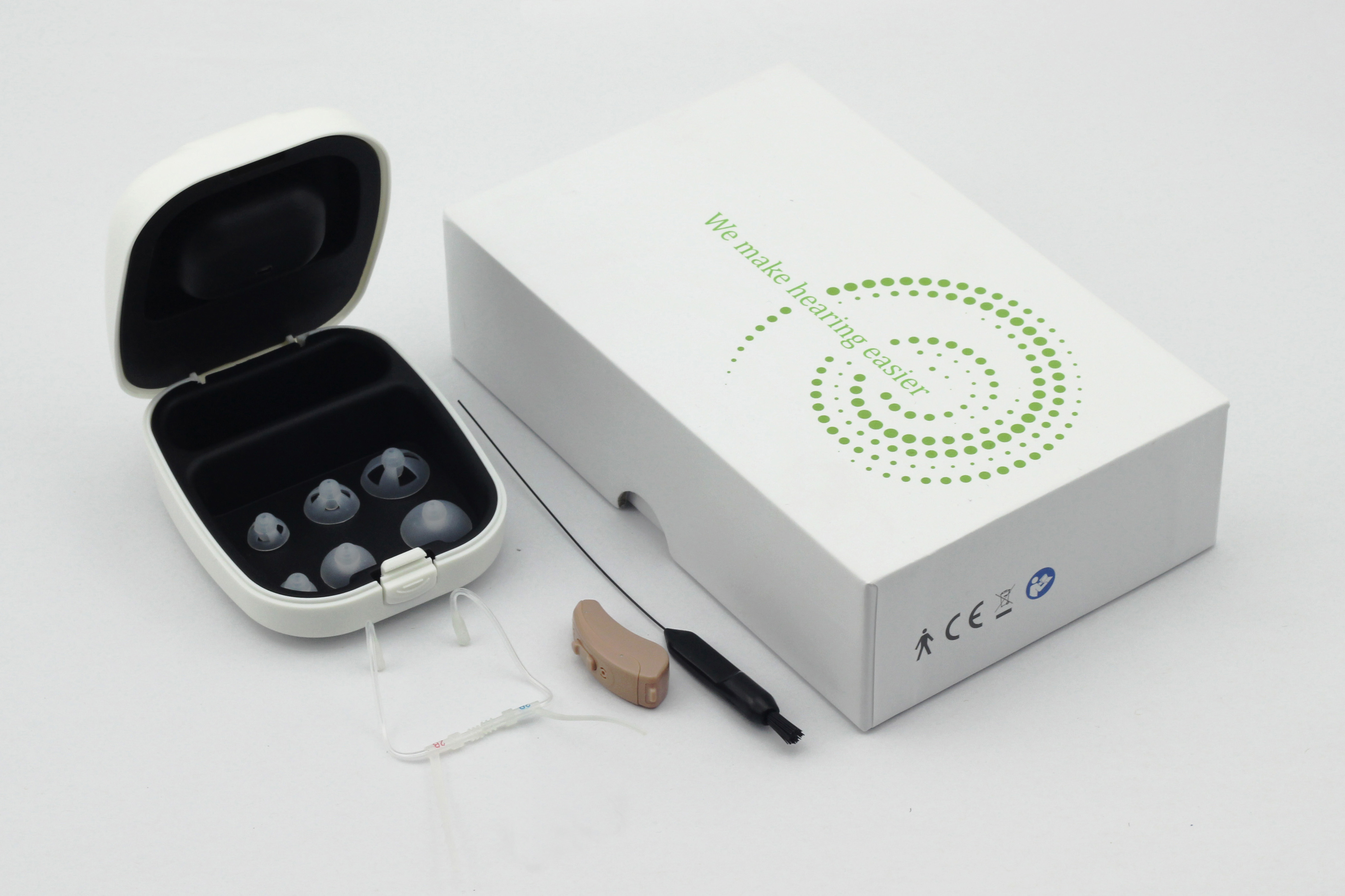 BTE Open Fit Hearing Aids Trimmer Digital For The Deaf Hearing Loss Treatment