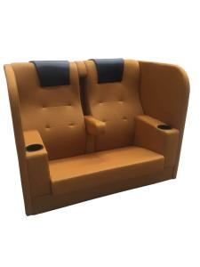 Quality Movie Lounge Theatre Couple Seat Chairs Easy Quick Connect Backrest Installation wholesale
