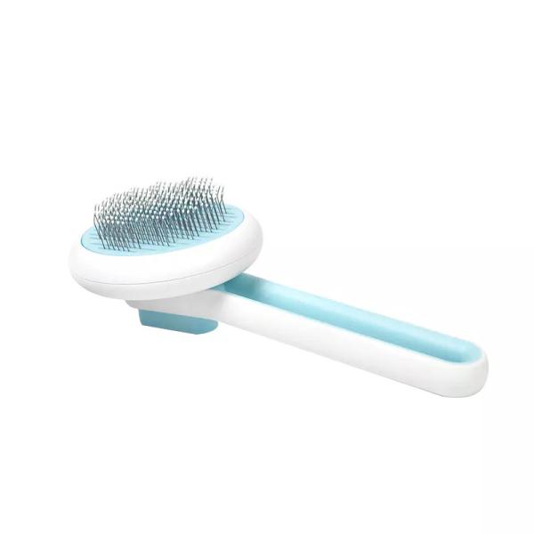 Beauty Pet Grooming Tool Self Cleaning Deshedding Needle Brush Remove Floating