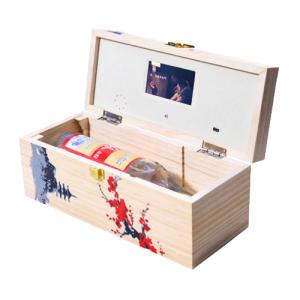 Quality Magnetic LCD Screen Gift Box OEM Autoplay with rechargeable battery wholesale