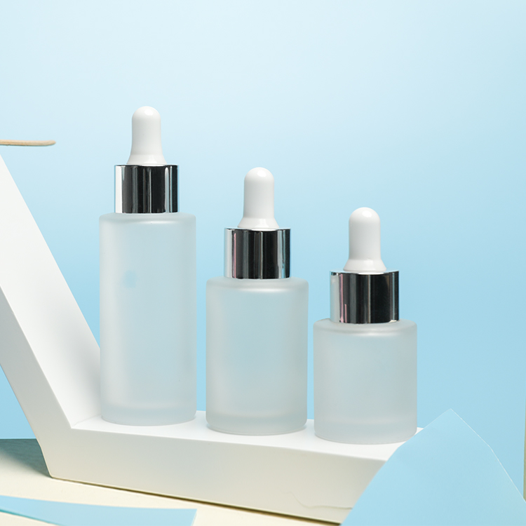 High Quality Frosted 30ml Face Serum Glass Dropper Bottle For Skin Care