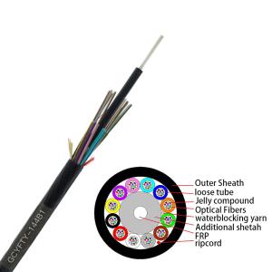 Quality GCYFY 48 Core FRP HDPE Air Blown Fiber Cable Aramid Yarn wholesale