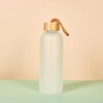 Premium 500ml 750ml Glass Water Bottle Custom Sports Drink Bottles With Silicone
