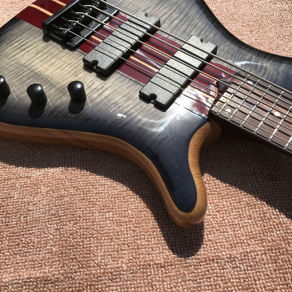 2017 new style high quality custom 5 string bass guitar, Rosewood fingerboard, free shipping