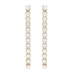 Engagement Occasion Rhodium Plated 925 Sterling Silver Glittery Tennis Chain