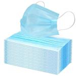 Soft 3 Ply Disposable Face Mask Non Woven Material Low Respiratory Resistance
