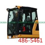 486-5461 CATERPILLAR Cab Glass Left Door Lower Position NO.3 Tempered Glass