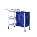 Cleaning Hospital Laundry Trolley , Movable Stainless Steel Hospital Trolley