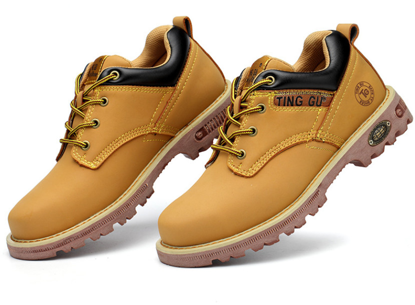 Construction Workers Safety Shoes Anti Smashing And Anti Stab Boots High Top British Martin Boots