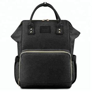 Quality Nappy Black Bookbag Trendy Diaper Bags With Laptop Compartment Audit wholesale
