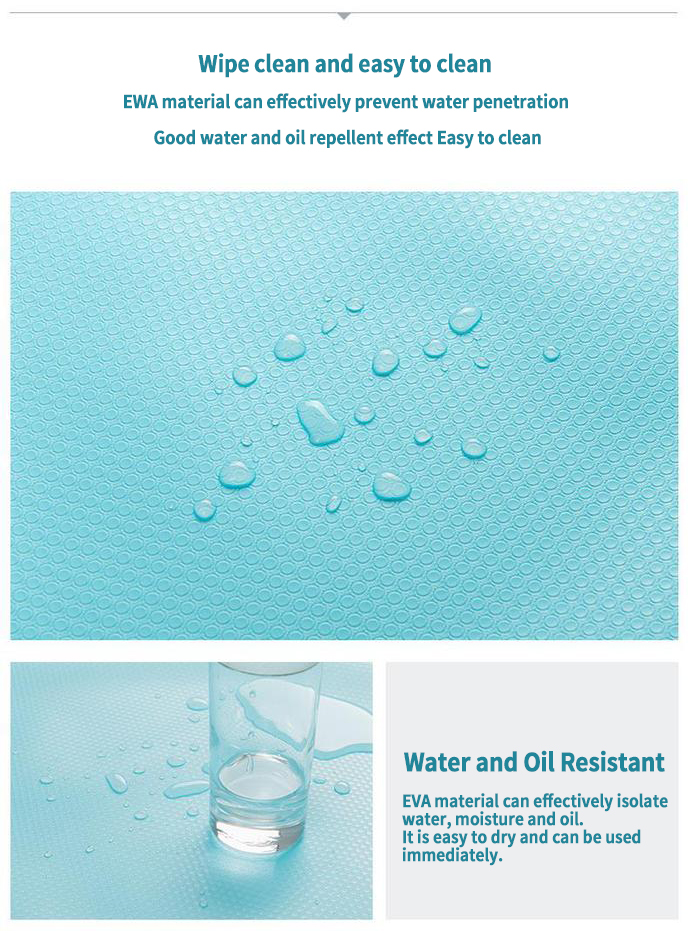 Contemporary Flat Dots Reusable Shelf Liner for Cabinet Mat and Drawer Anti-slip Design