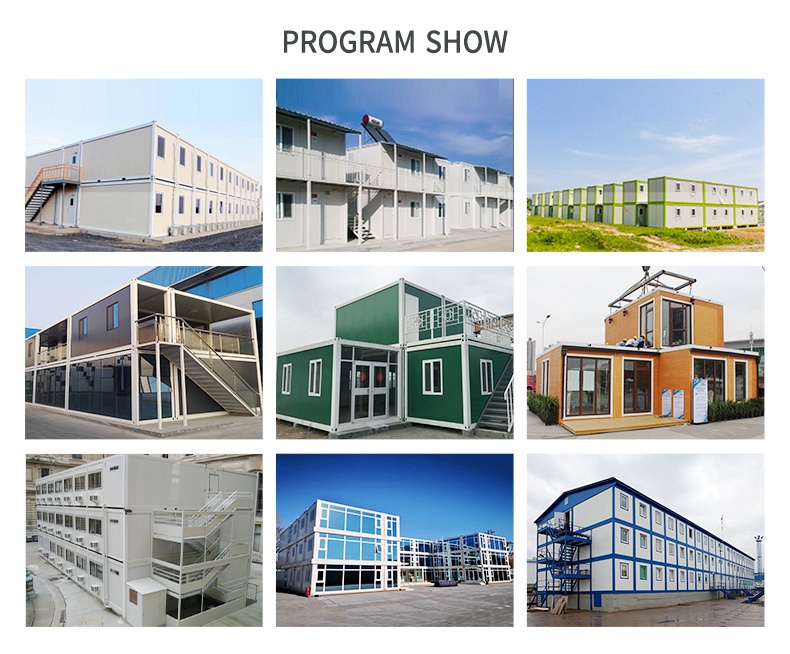 20ft Flat Pack Container House Steel Frame Sandwich Panel House Easy Installation