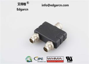 Quality Black Automotive Wiring Harness M8 1 Male To 2 Female Adapter Length Customized wholesale