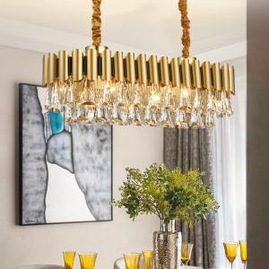 Quality Luxury Gold Crystal Chandelier Kitchen Led Lamp roof decoration ceiling Lamp(WH-CY-230) wholesale